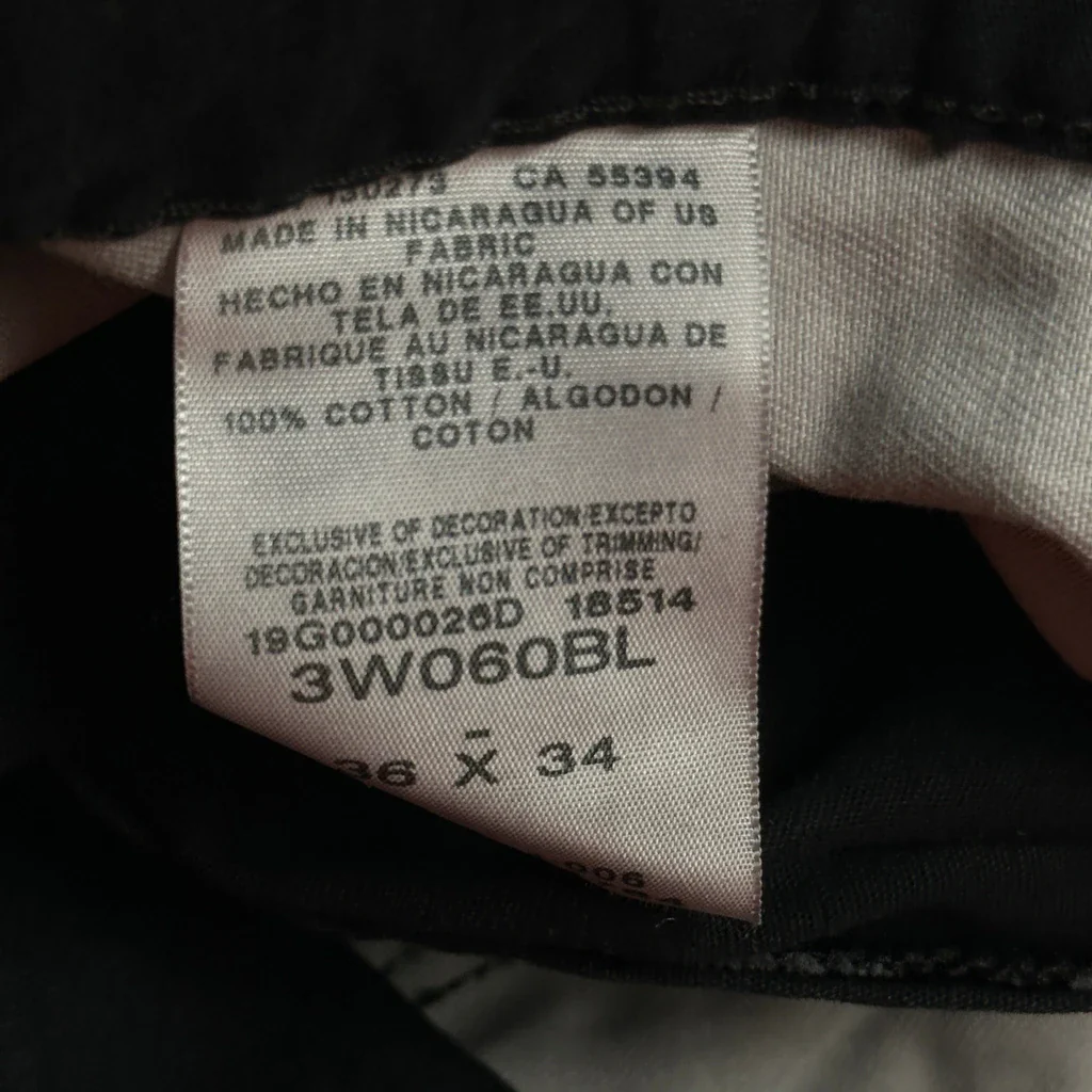 Wrangler Cargo Trousers - 36W 34L Black Cotton - Image 6