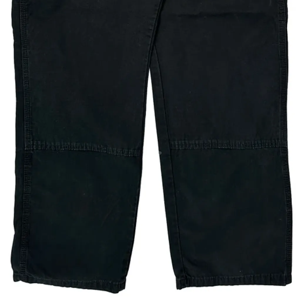 Wrangler Cargo Trousers - 36W 34L Black Cotton - Image 9