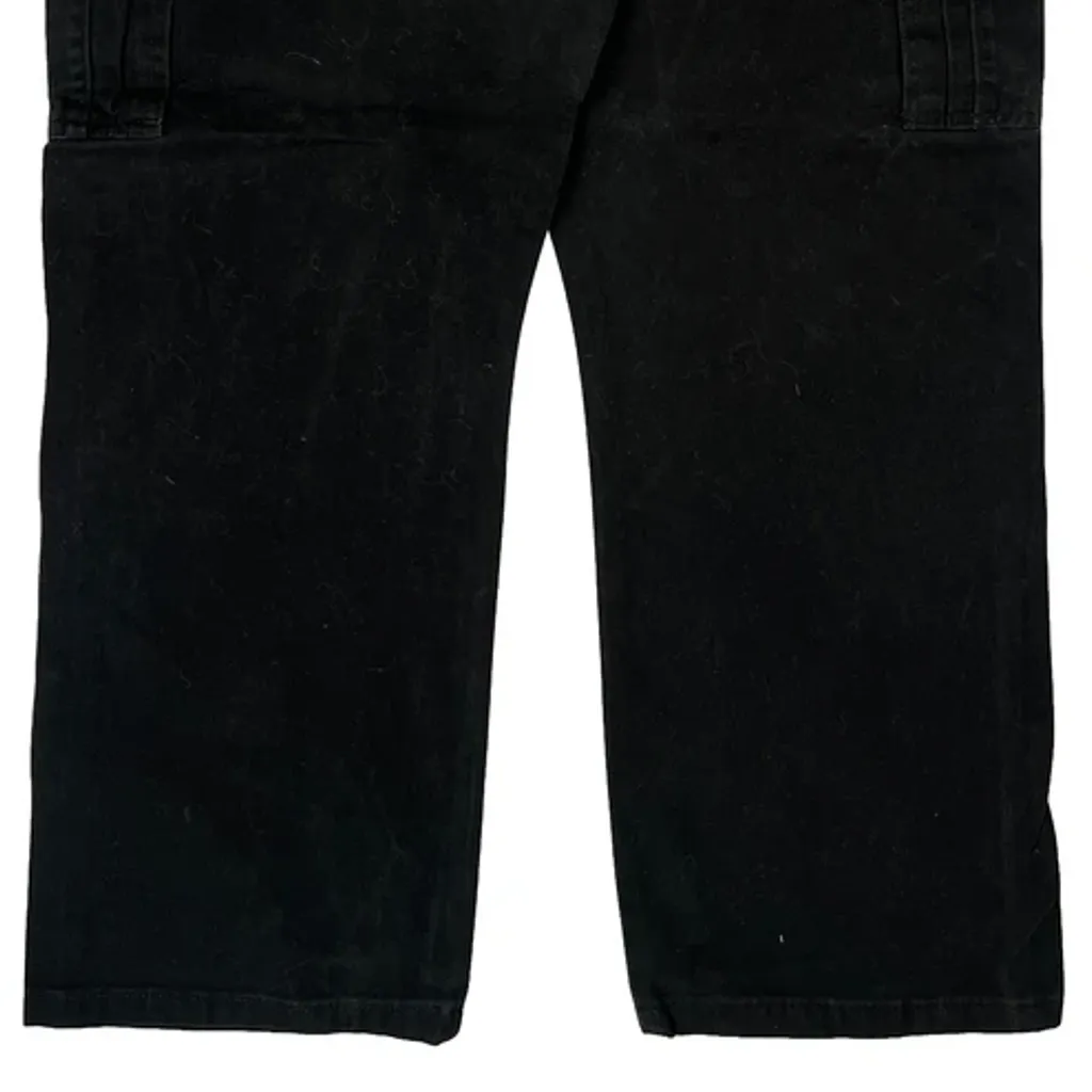 Wrangler Cargo Trousers - 36W 29L Black Cotton - Image 8