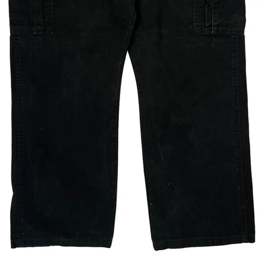 Wrangler Cargo Trousers - 36W 29L Black Cotton - Image 9