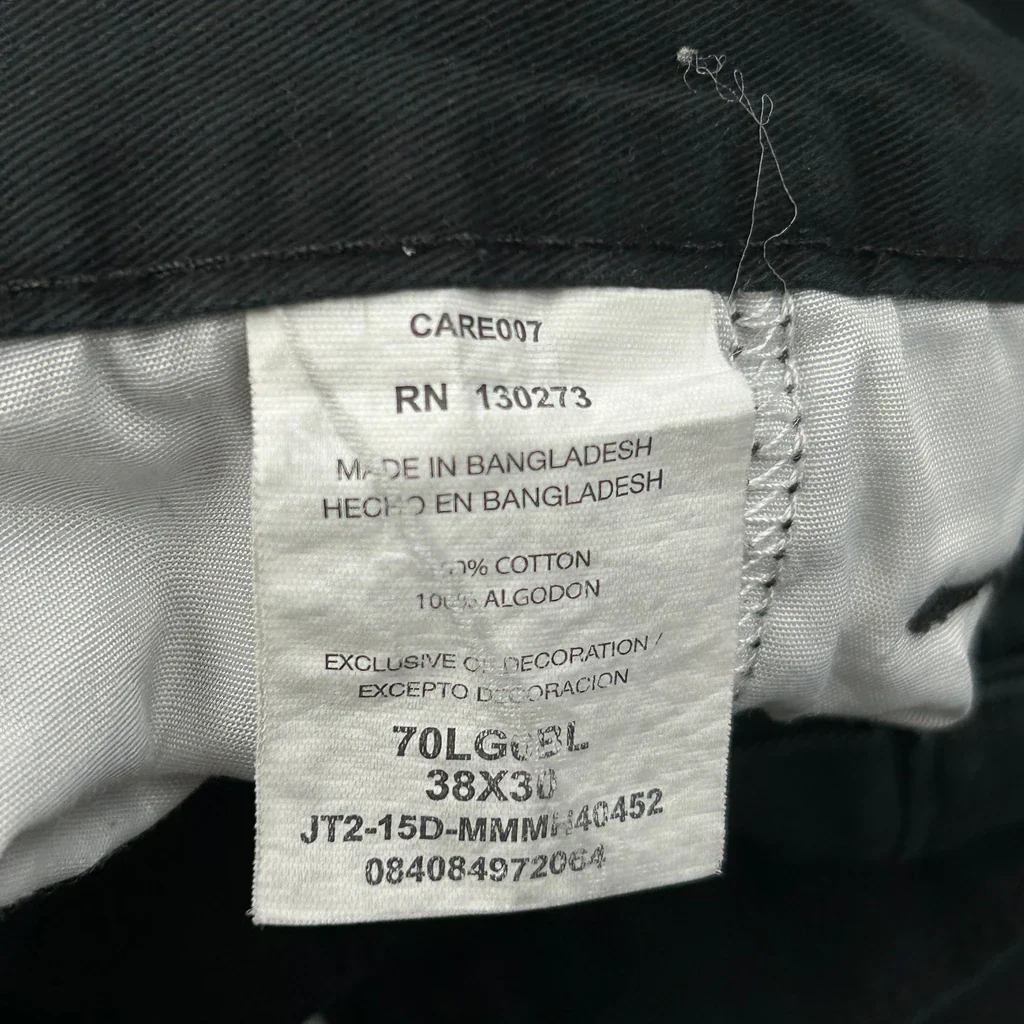 Wrangler Cargo Trousers - 38W 29L Black Cotton - Image 6