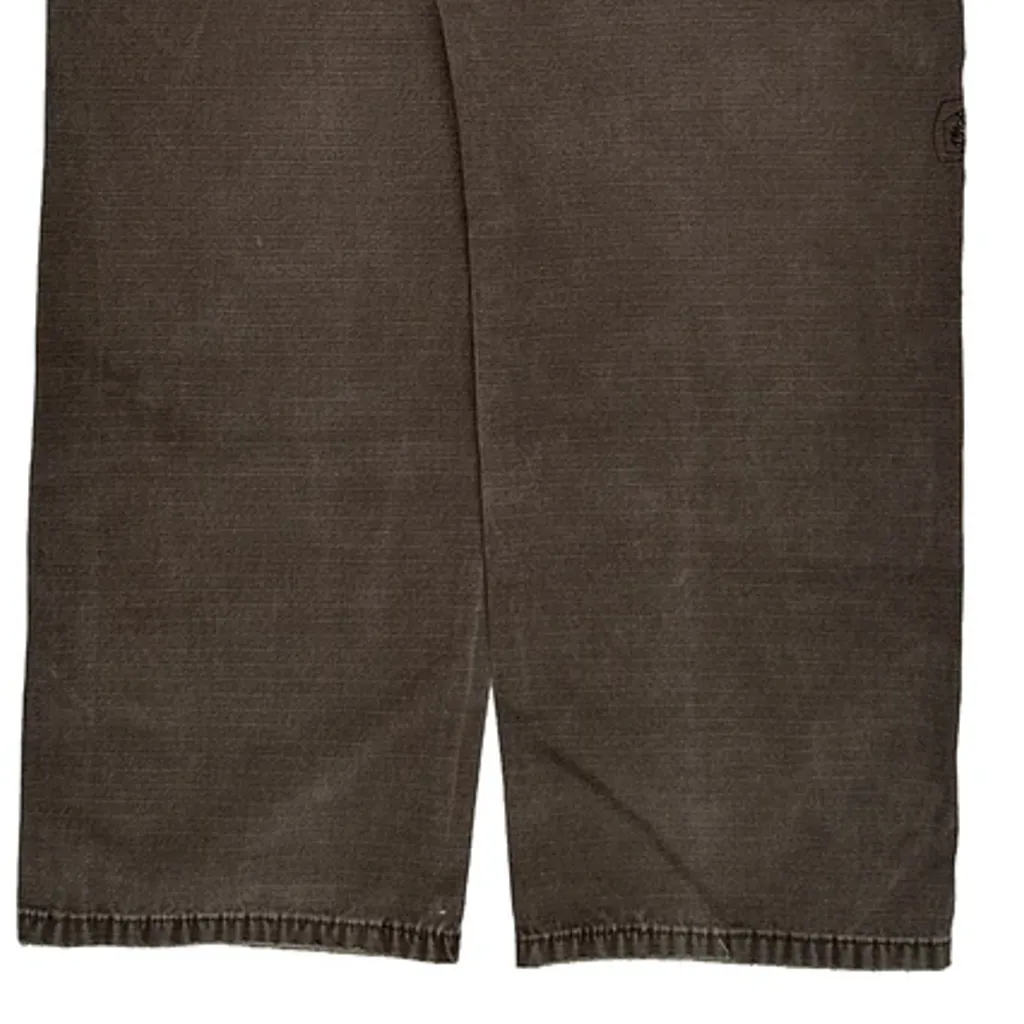 Wrangler Double Knee Cargo Trousers - 32W 31L Brown Cotton - Image 7