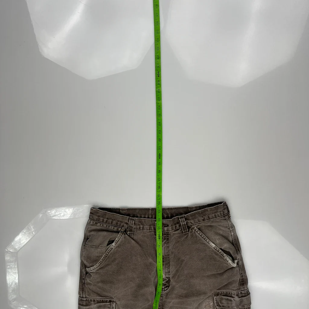Wrangler Cargo Trousers - 34W 27L Brown Cotton - Image 4