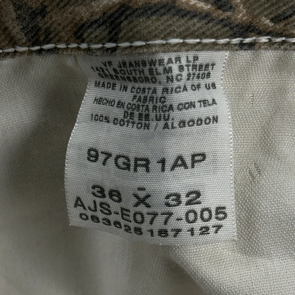 Wrangler Camo Cargo Trousers - 36W 32L Camo Cotton - Image 7
