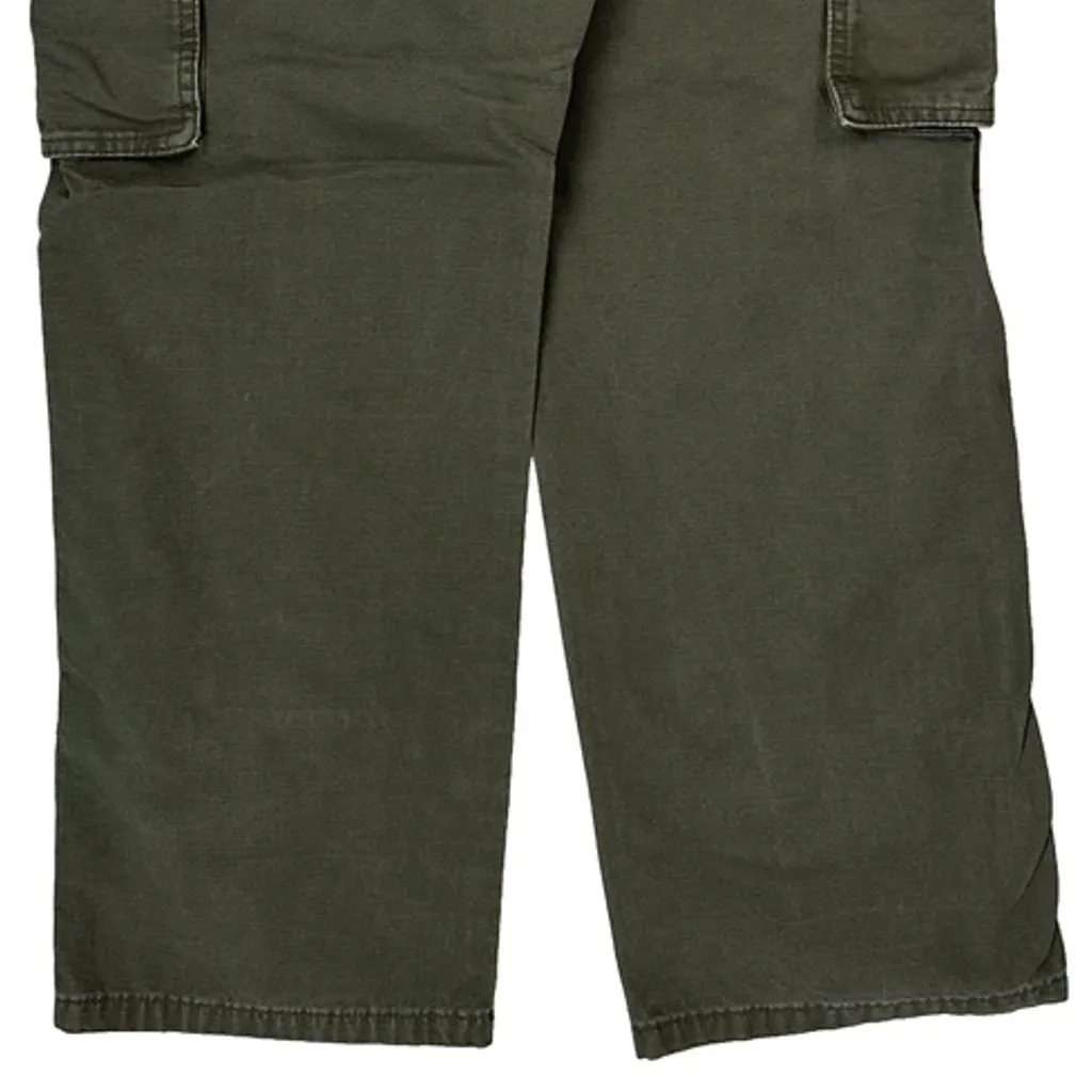 Wrangler Cargo Trousers - 32W 29L Green Cotton - Image 6