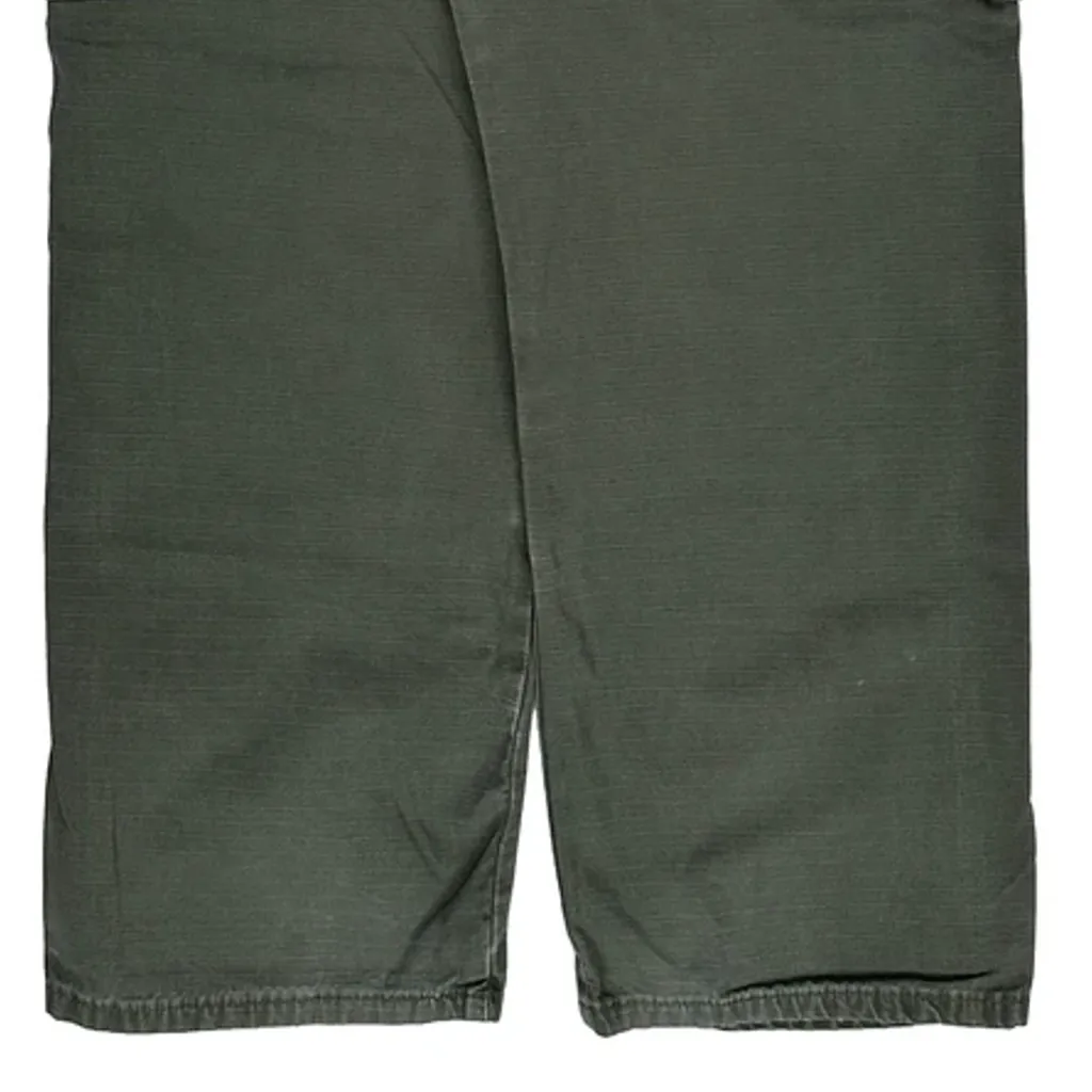 Wrangler Double Knee Cargo Trousers - 32W 30L Green Cotton - Image 7