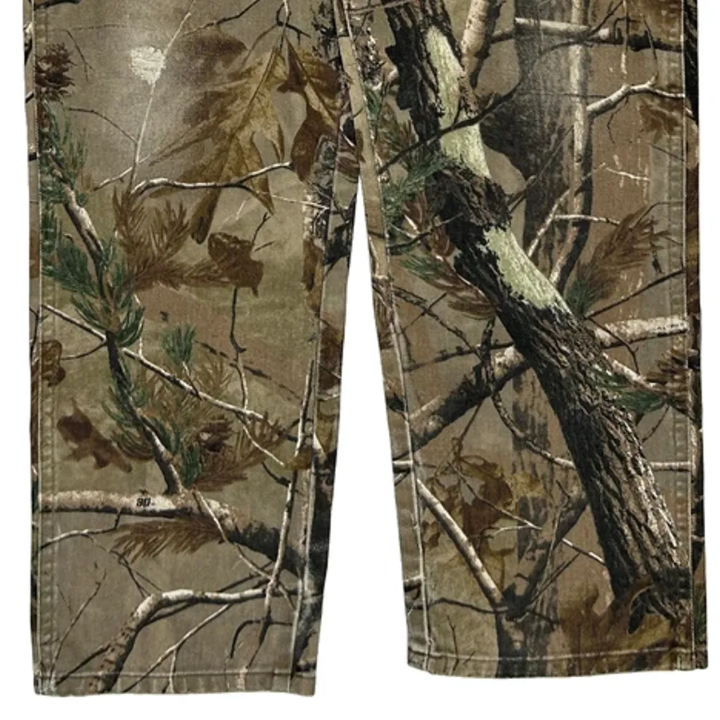Wrangler Camo Cargo Trousers - 34W 30L Green Cotton - Image 9