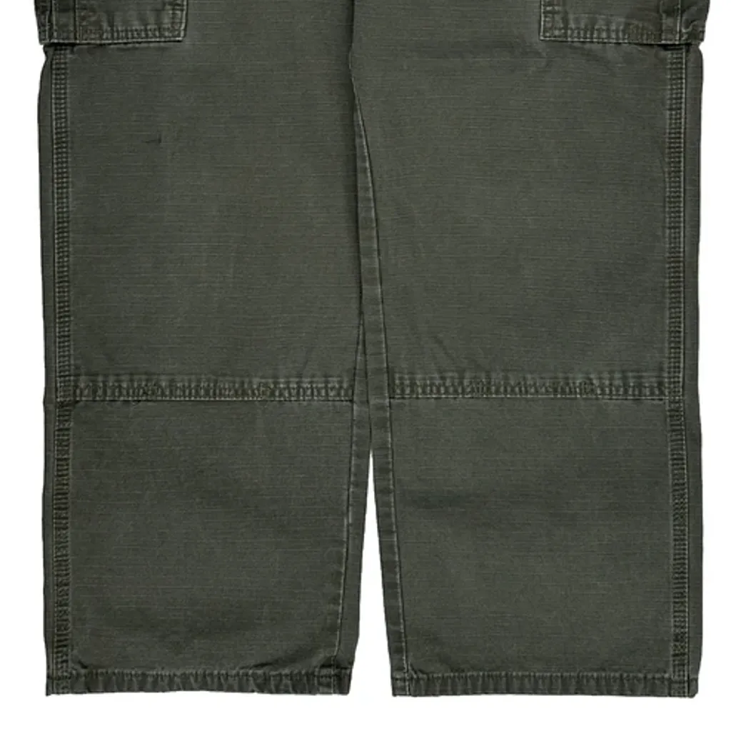 Wrangler Cargo Trousers - 34W 29L Green Cotton - Image 10