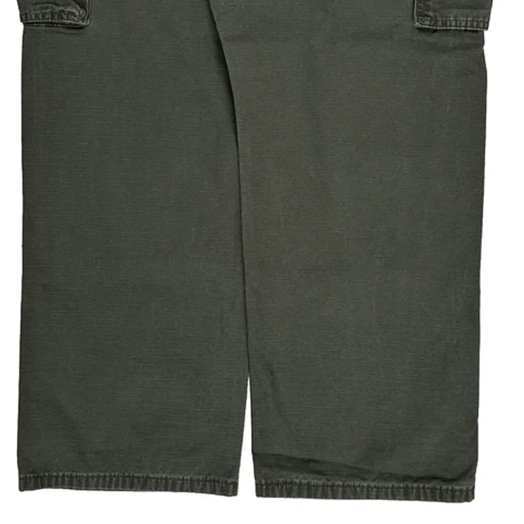 Wrangler Cargo Trousers - 34W 29L Green Cotton - Image 8