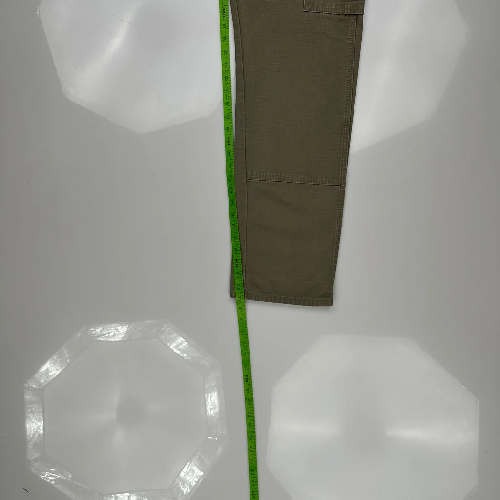 Wrangler Cargo Trousers - 31W 34L Khaki Cotton - Image 5