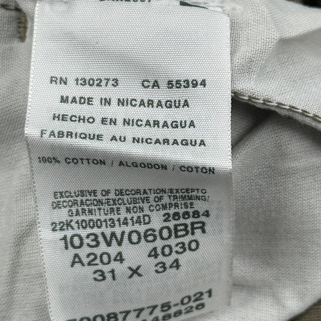 Wrangler Cargo Trousers - 31W 34L Khaki Cotton - Image 6