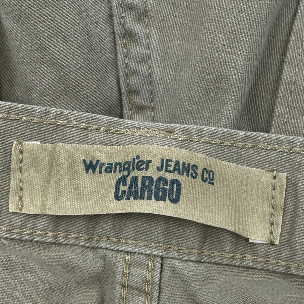 Wrangler Cargo Trousers - 32W 30L Khaki Cotton - Image 6
