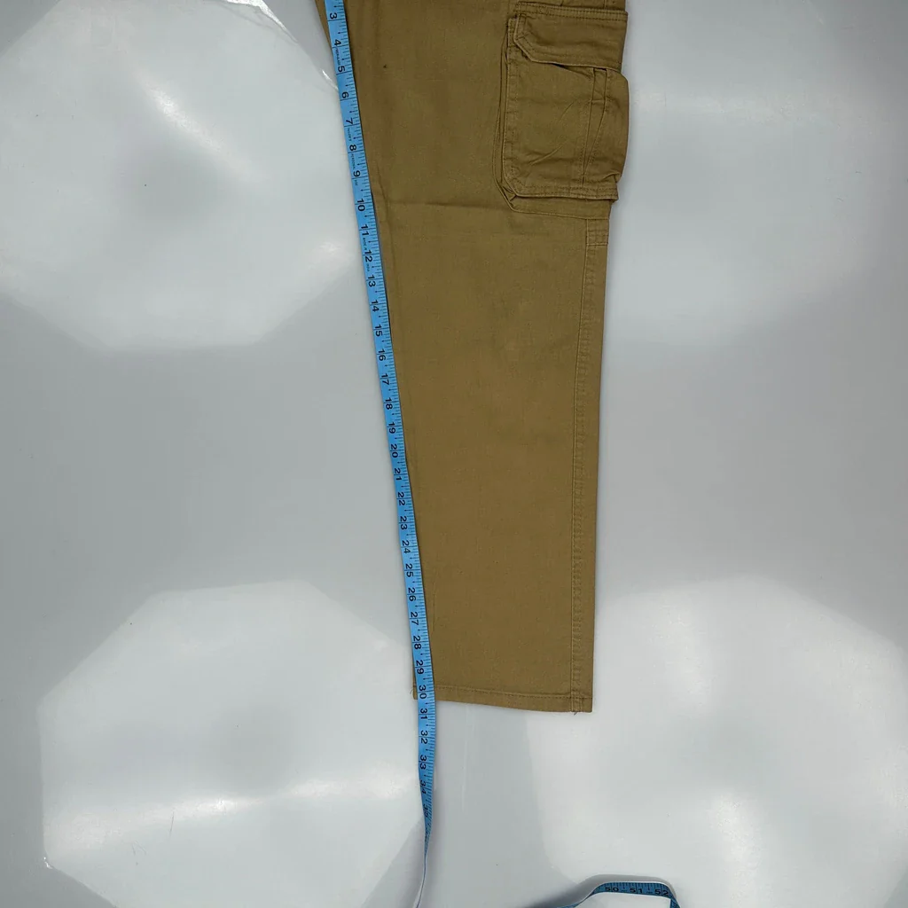 Wrangler Cargo Trousers - 32W 30L Khaki Cotton - Image 5