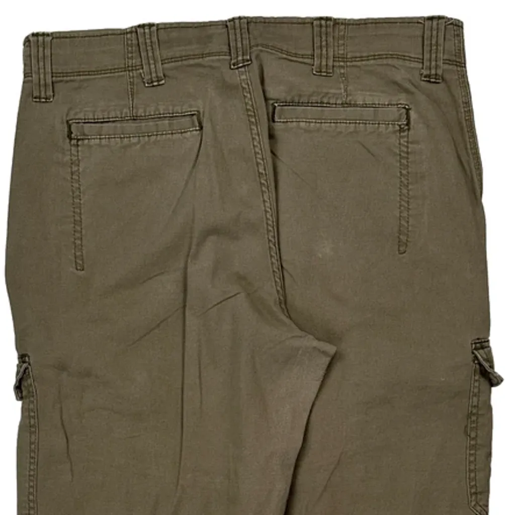 Wrangler Cargo Trousers - 33W 32L Khaki Cotton - Image 8