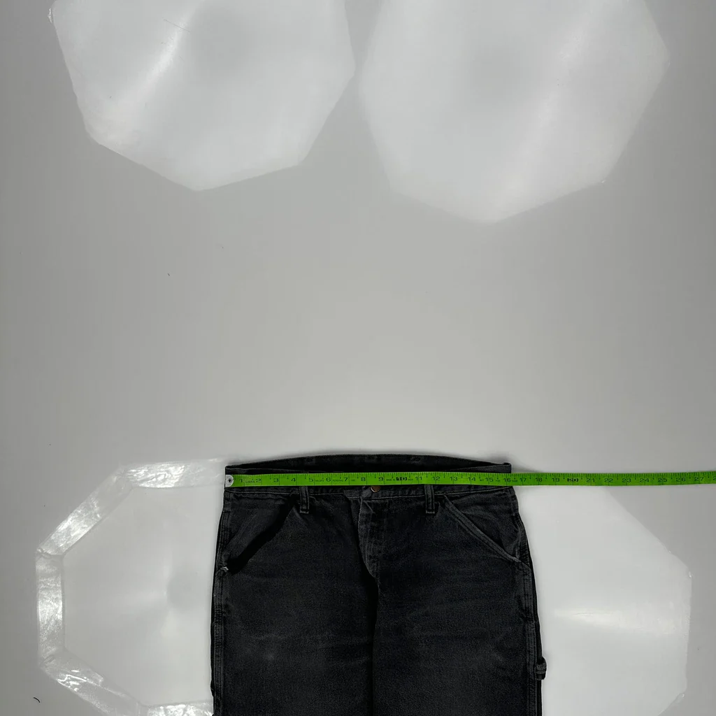Wrangler Carpenter Jeans - 32W 27L Black Cotton - Image 3