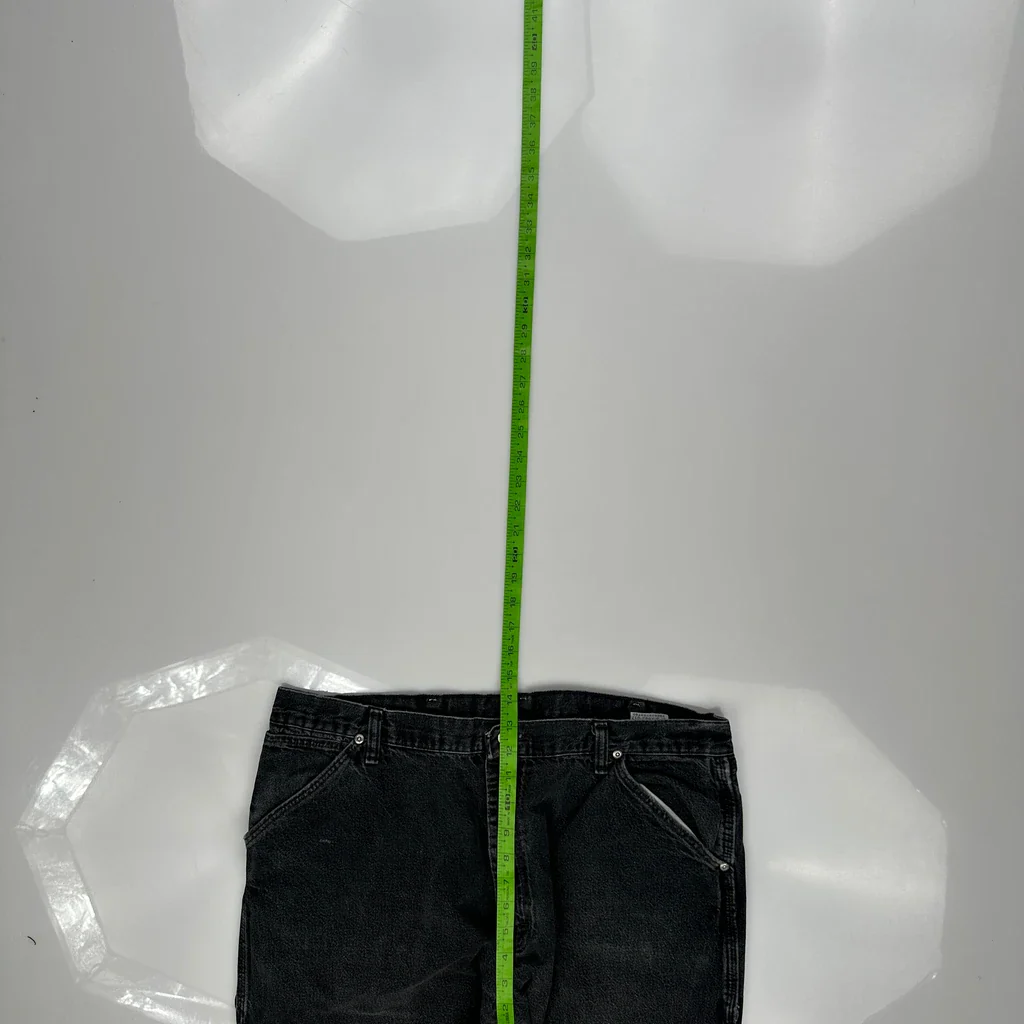 Wrangler Carpenter Jeans - 36W 32L Black Cotton - Image 4
