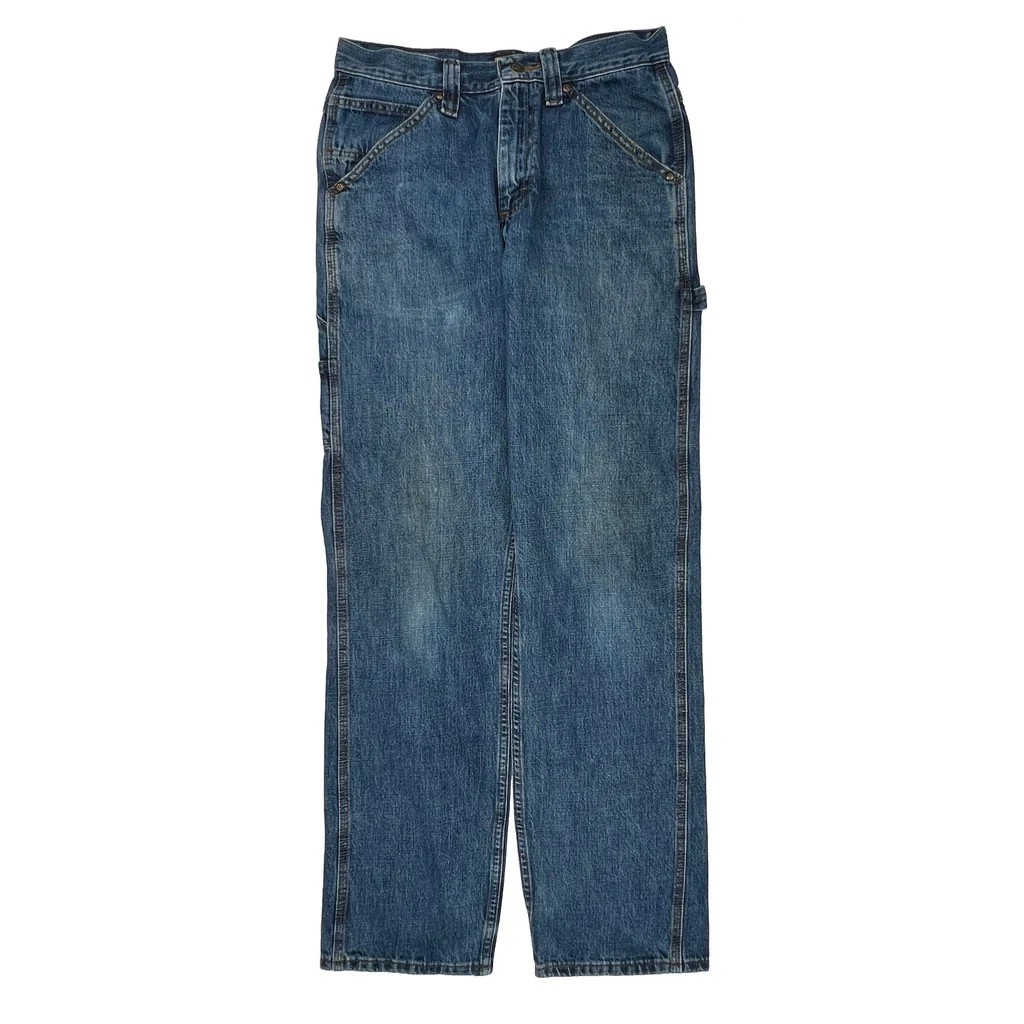 Wrangler Carpenter Jeans - 30W 34L Blue Cotton - Image 2