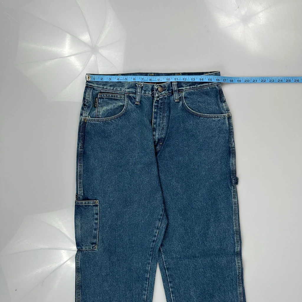 Wrangler Carpenter Jeans - 32W 35L Blue Denim - Image 3