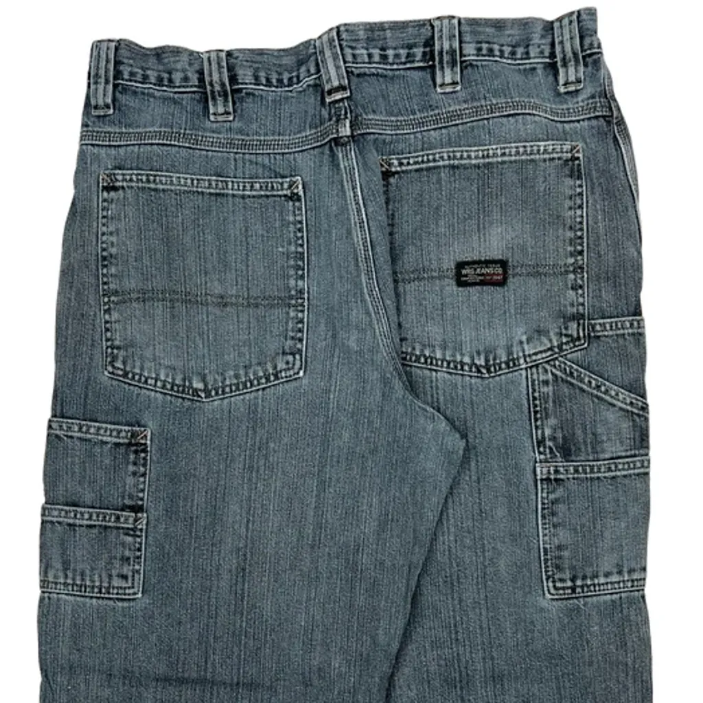 Wrangler Carpenter Jeans - 32W 30L Blue Cotton - Image 8