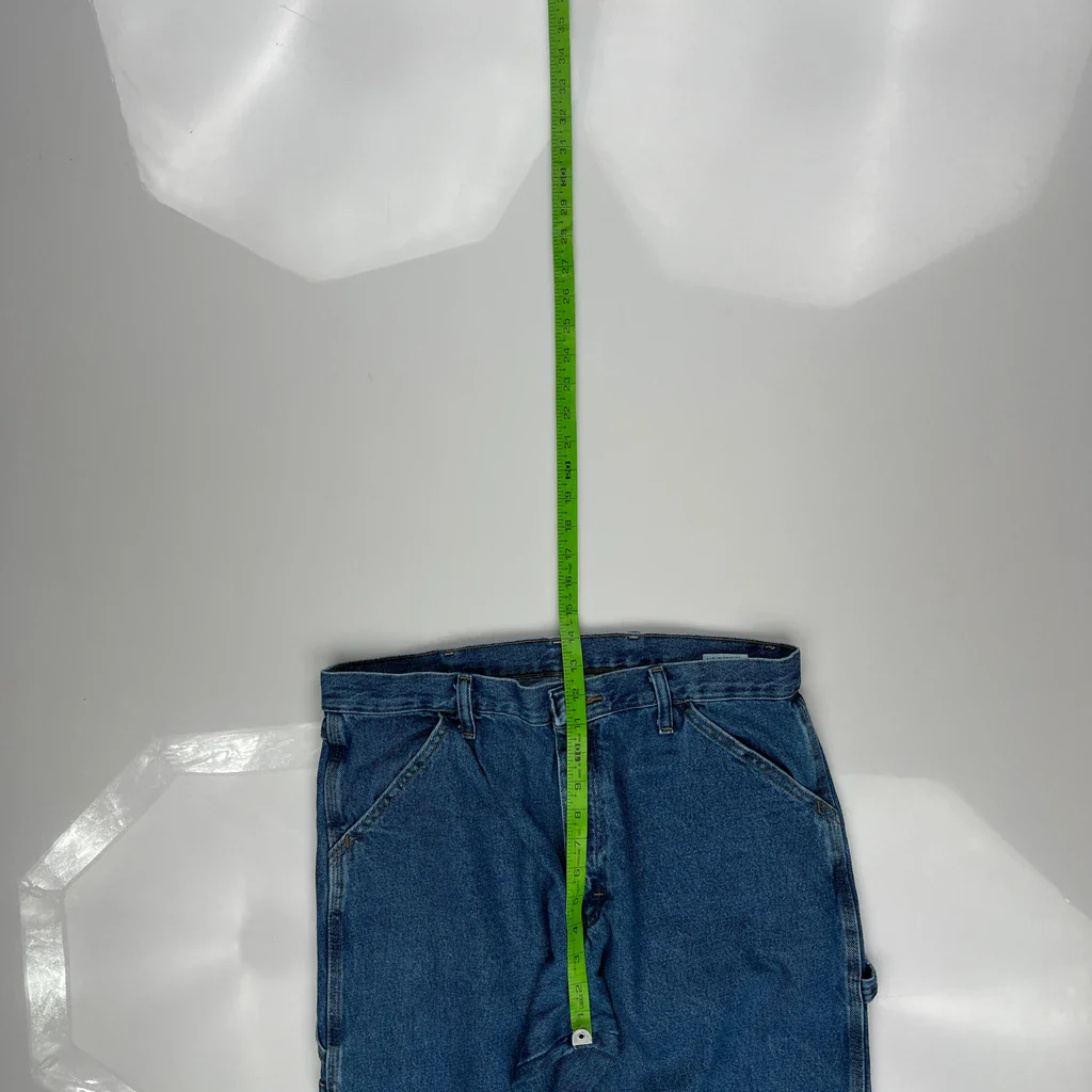 Wrangler Carpenter Jeans - 33W 34L Blue Cotton - Image 4