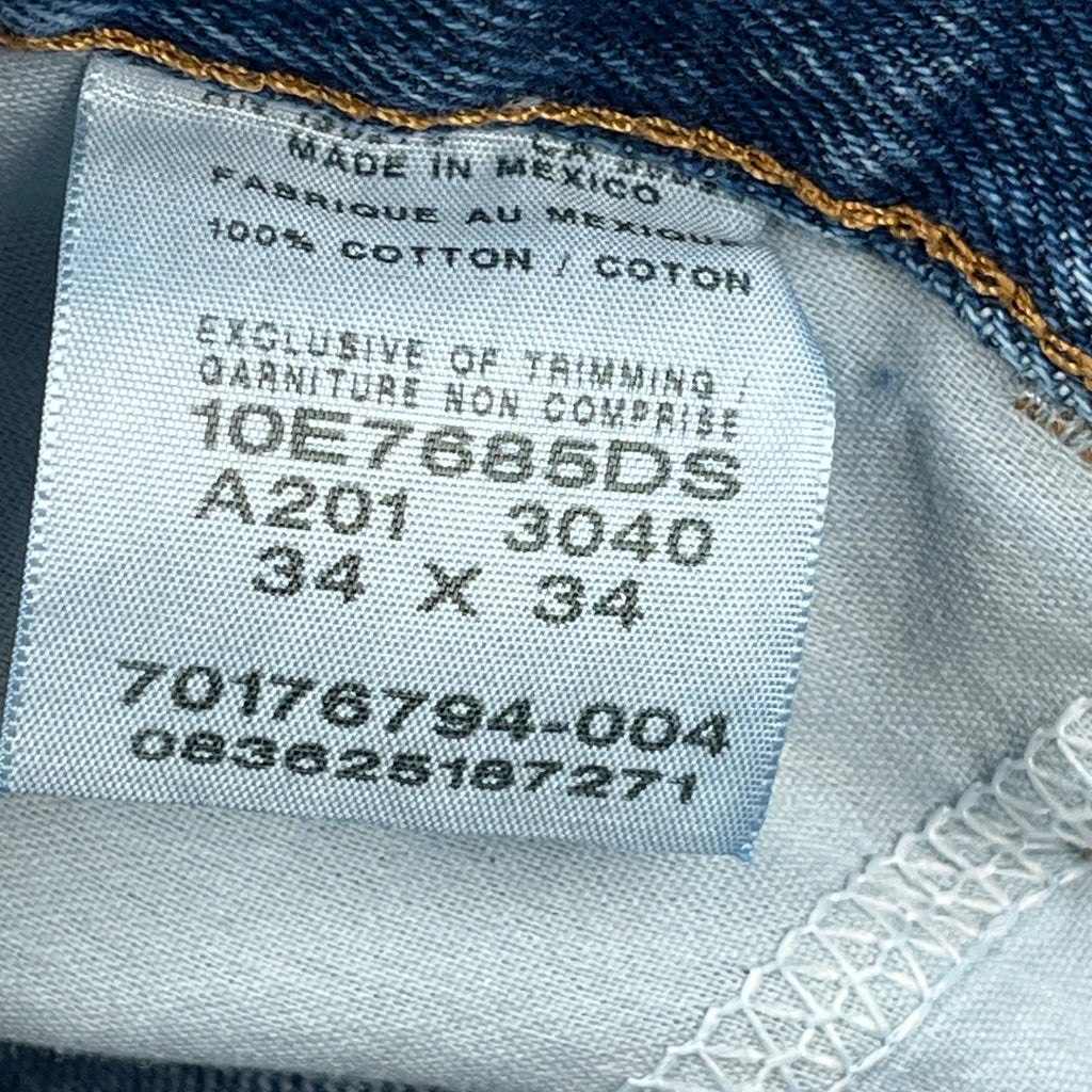 Wrangler Carpenter Jeans - 33W 34L Blue Cotton - Image 6