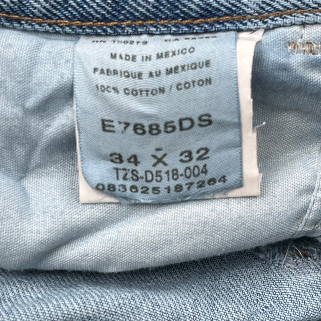 Wrangler Carpenter Jeans - 33W 30L Blue Cotton - Image 6