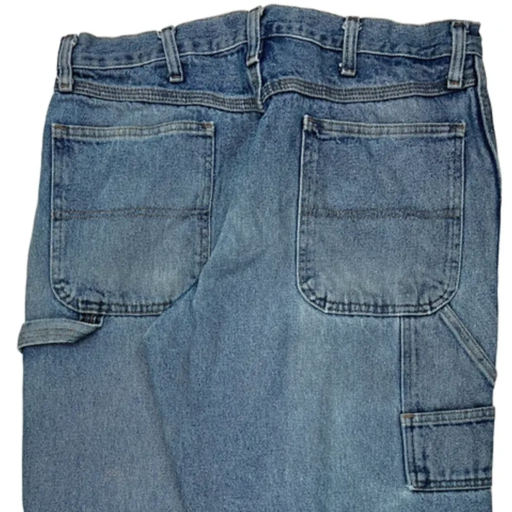 Wrangler Carpenter Jeans - 34W 30L Blue Cotton - Image 7