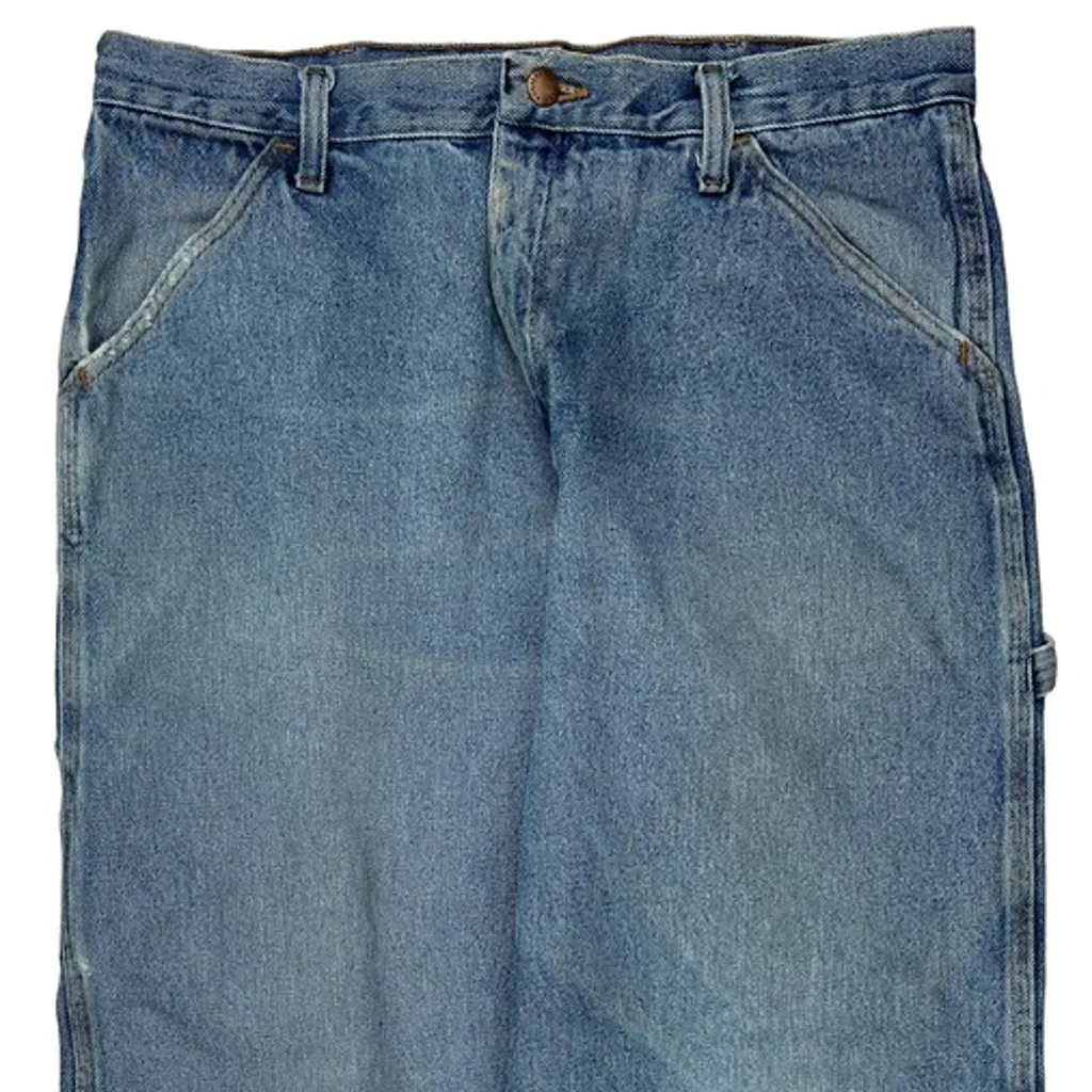 Wrangler Carpenter Jeans - 34W 30L Blue Cotton - Image 9