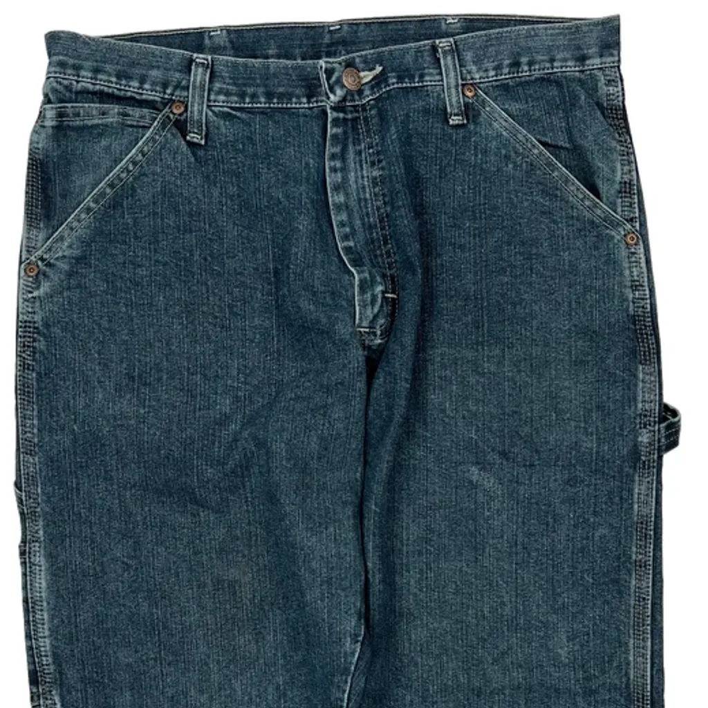 Wrangler Carpenter Jeans - 34W 29L Blue Cotton - Image 10