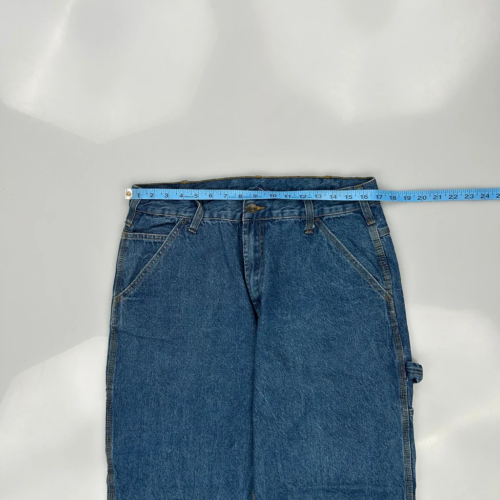 Wrangler Carpenter Jeans - 34W 30L Blue Cotton - Image 3