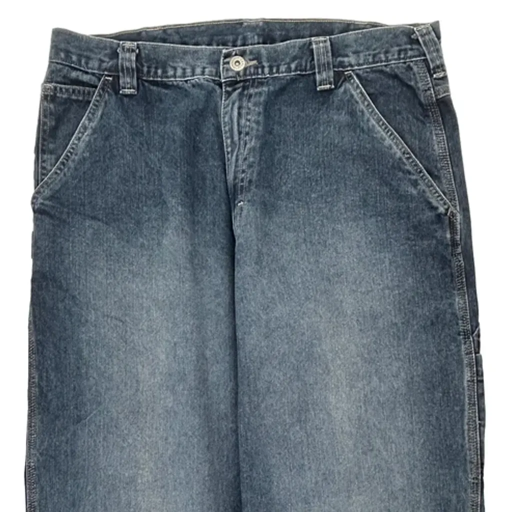 Wrangler Carpenter Jeans - 34W 32L Blue Cotton - Image 10