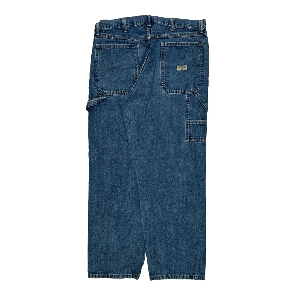 Wrangler Carpenter Jeans - 34W 31L Blue Cotton