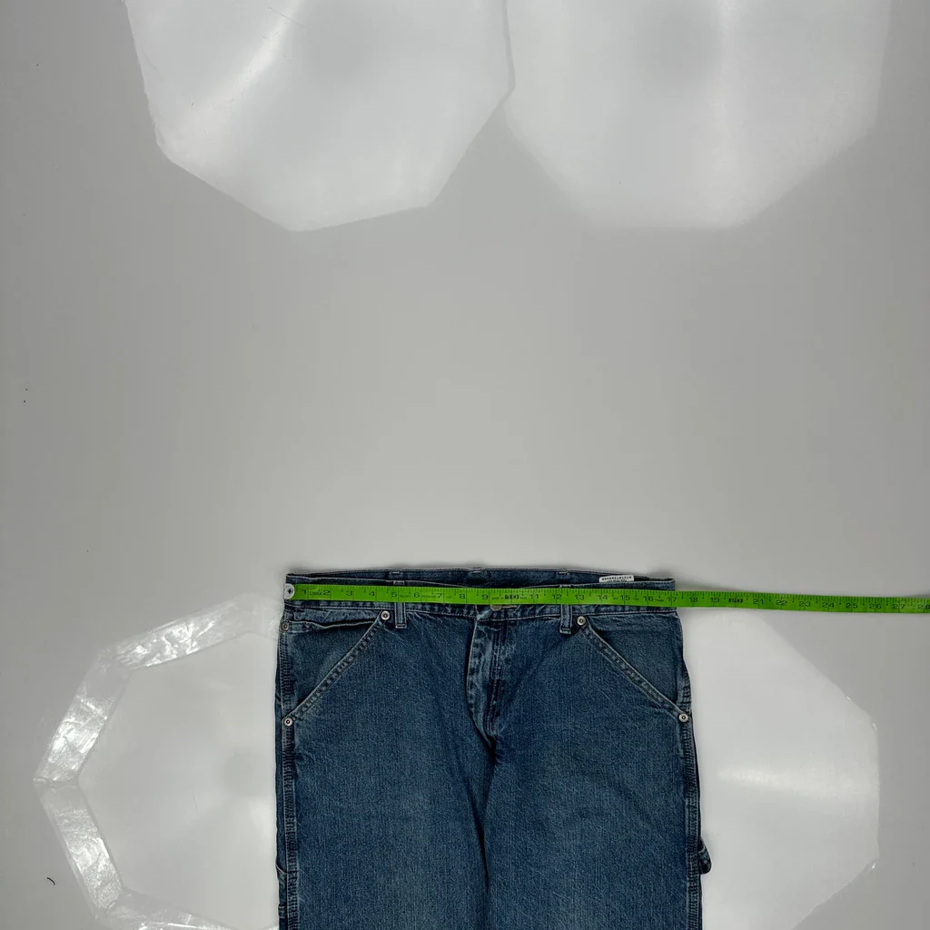 Wrangler Carpenter Jeans - 34W 31L Blue Cotton - Image 3