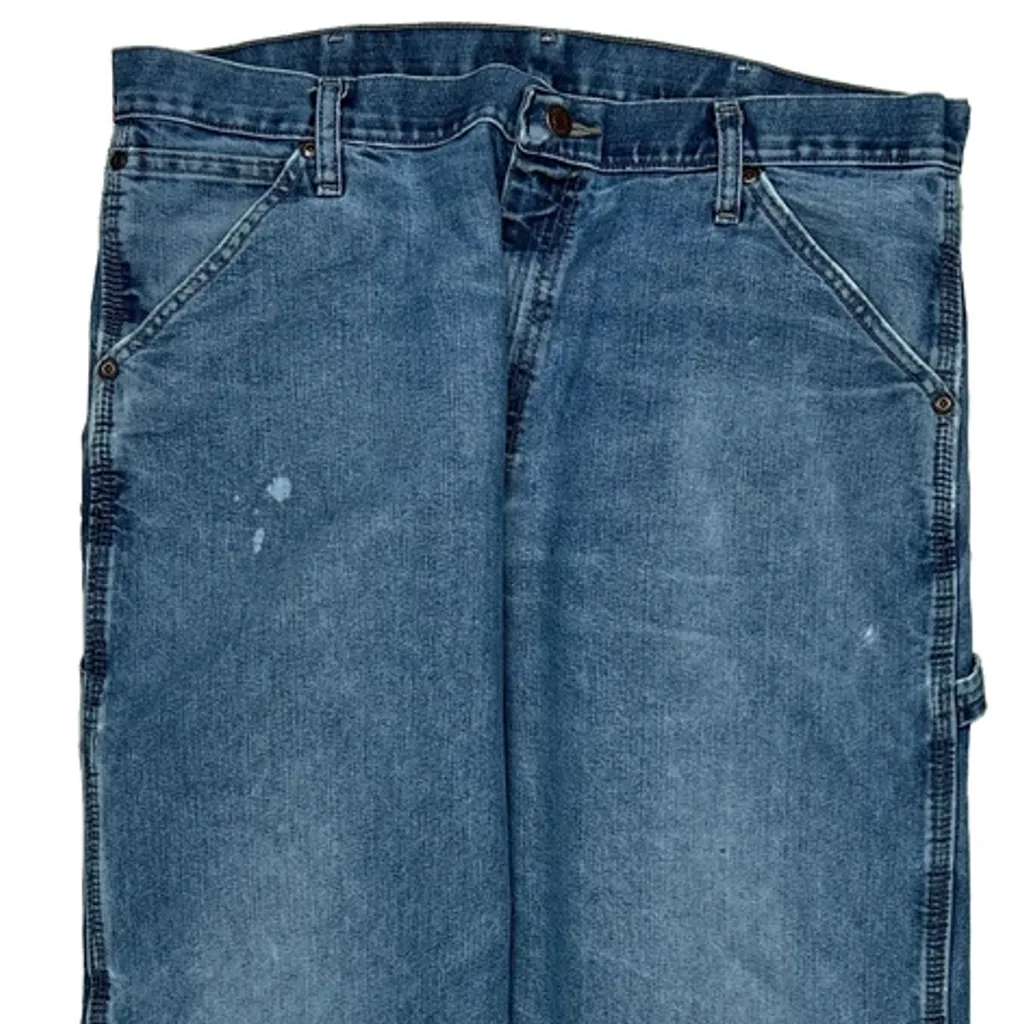 Wrangler Carpenter Jeans - 35W 32L Blue Cotton Blend - Image 10