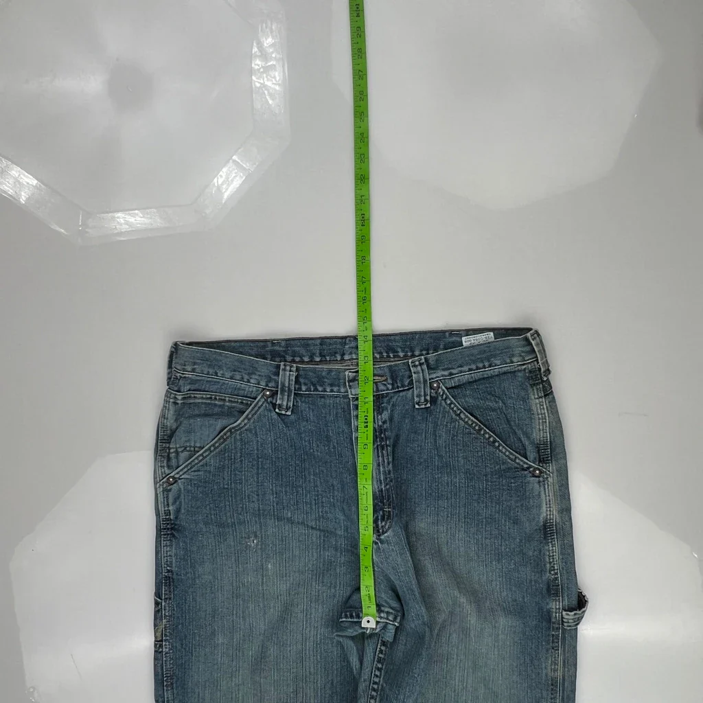 Wrangler Carpenter Jeans - 36W 32L Blue Cotton - Image 4