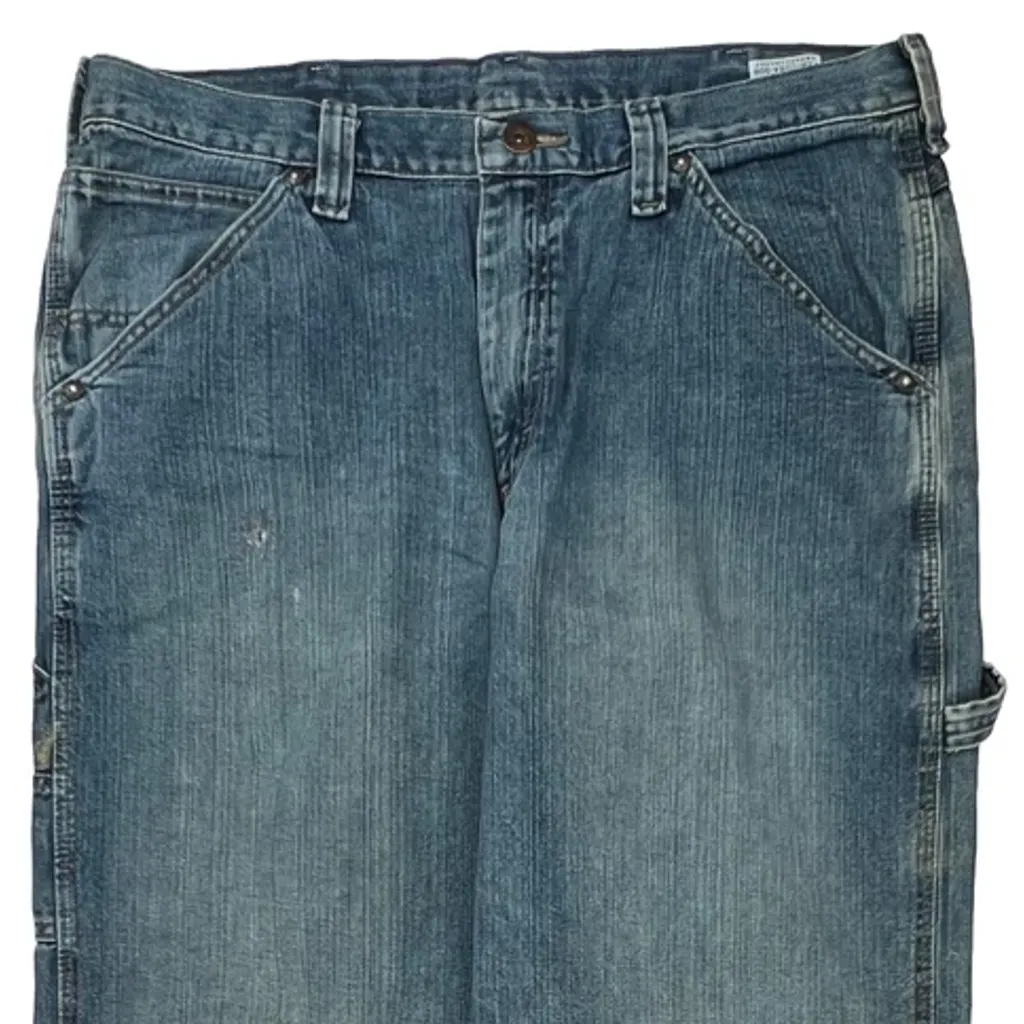 Wrangler Carpenter Jeans - 36W 32L Blue Cotton - Image 9