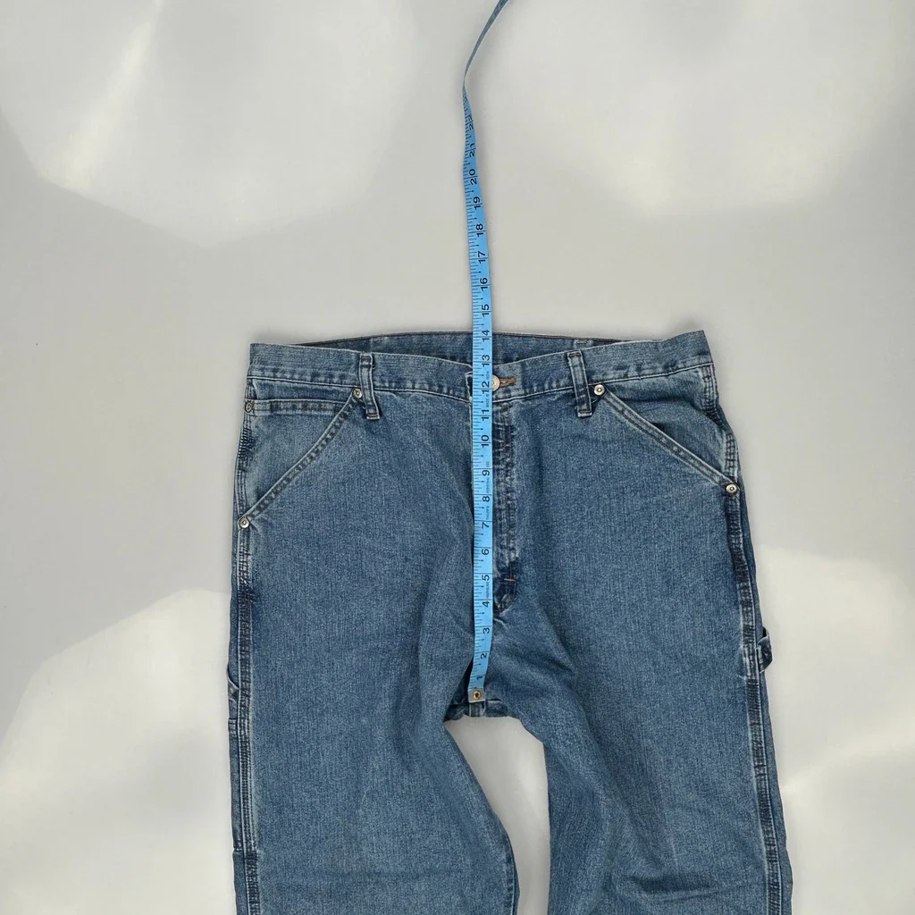Wrangler Carpenter Jeans - 36W 32L Blue Denim - Image 4