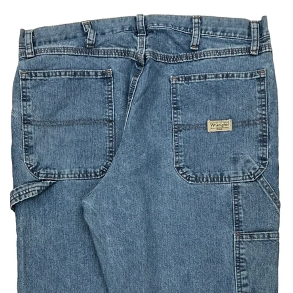 Wrangler Carpenter Jeans - 36W 32L Blue Denim - Image 7
