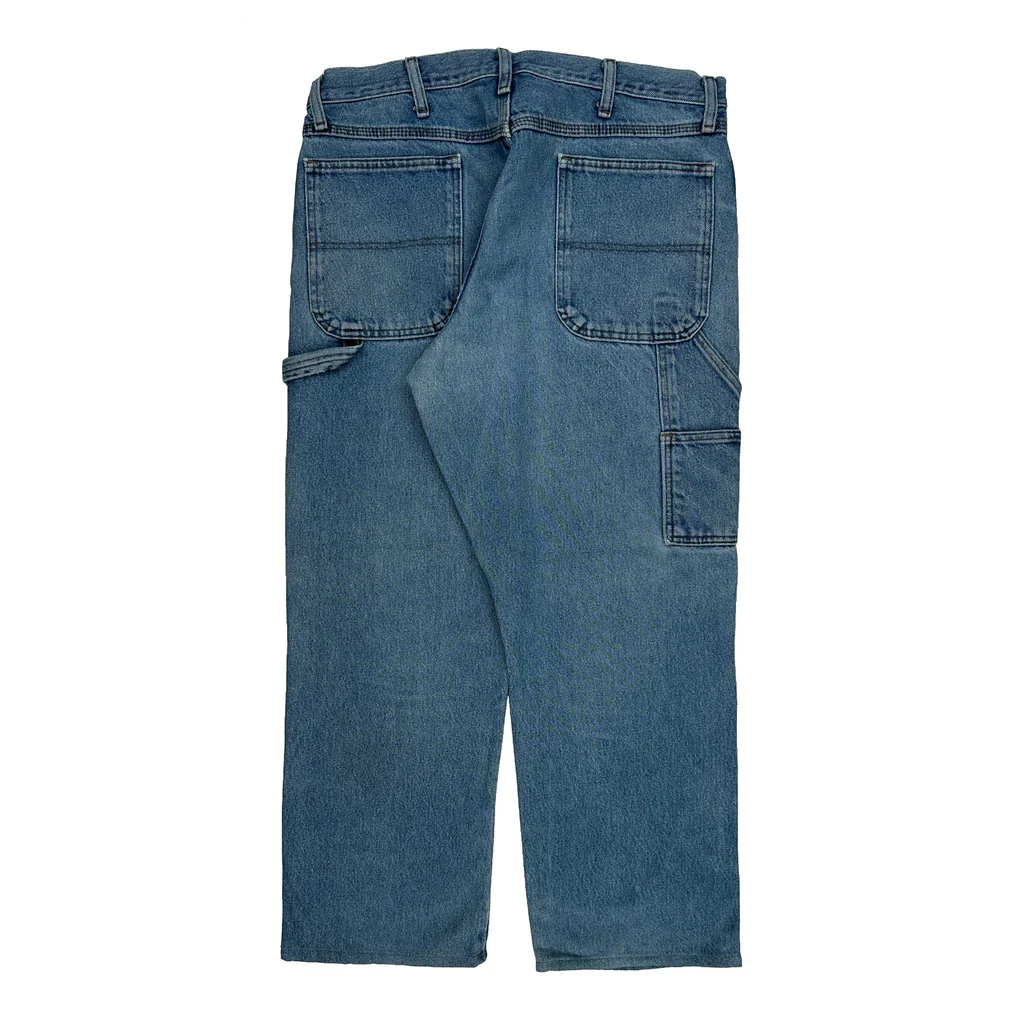 Wrangler Carpenter Jeans - 36W 28L Blue Cotton