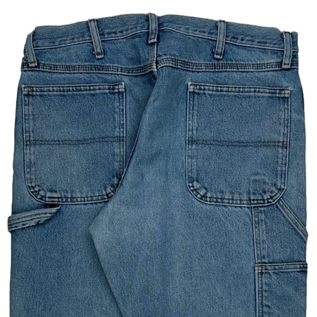 Wrangler Carpenter Jeans - 36W 28L Blue Cotton - Image 8