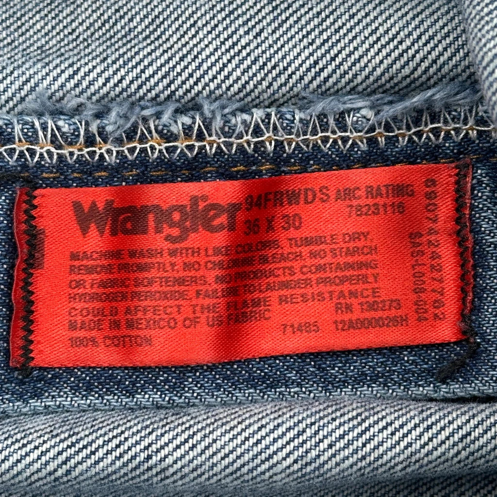 Wrangler Carpenter Jeans - 36W 31L Blue Cotton - Image 6