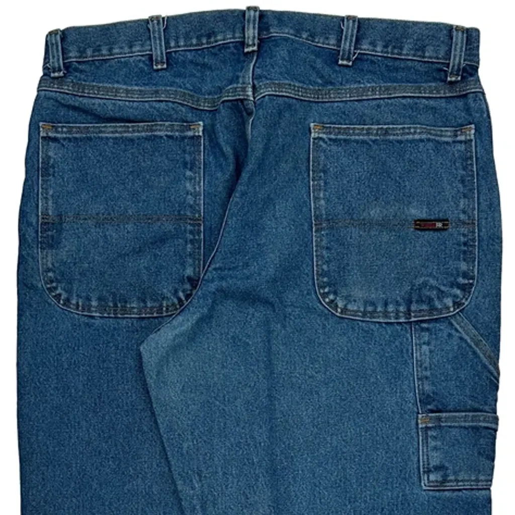 Wrangler Carpenter Jeans - 36W 31L Blue Cotton - Image 8