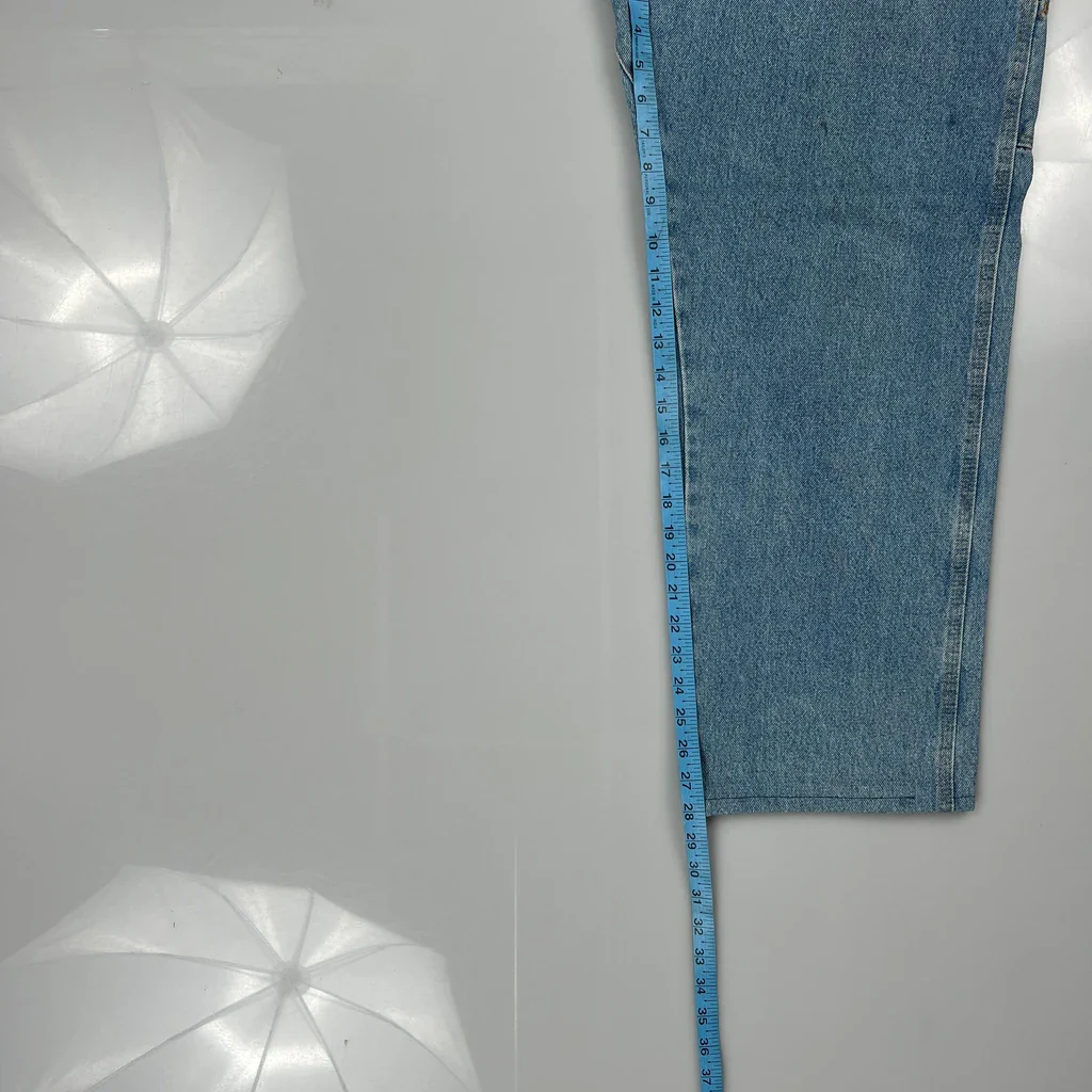 Wrangler Carpenter Jeans - 32W 30L Light Wash Denim - Image 5