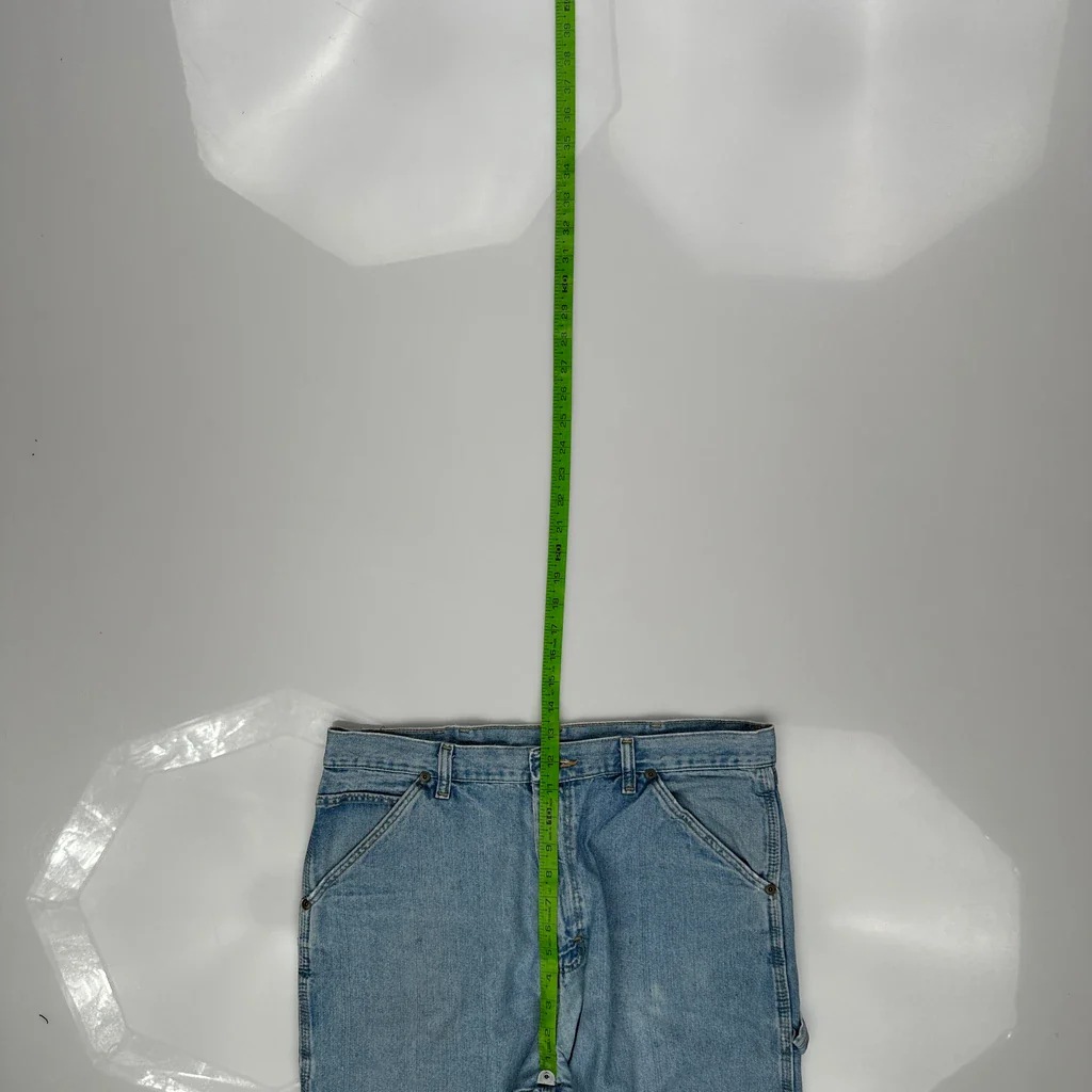 Wrangler Carpenter Jeans - 34W 34L Light Wash Denim - Image 4