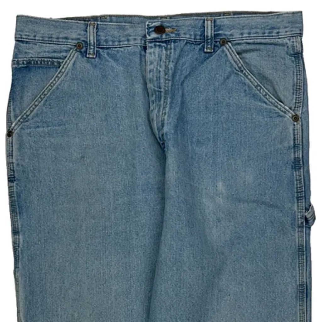 Wrangler Carpenter Jeans - 34W 34L Light Wash Denim - Image 9