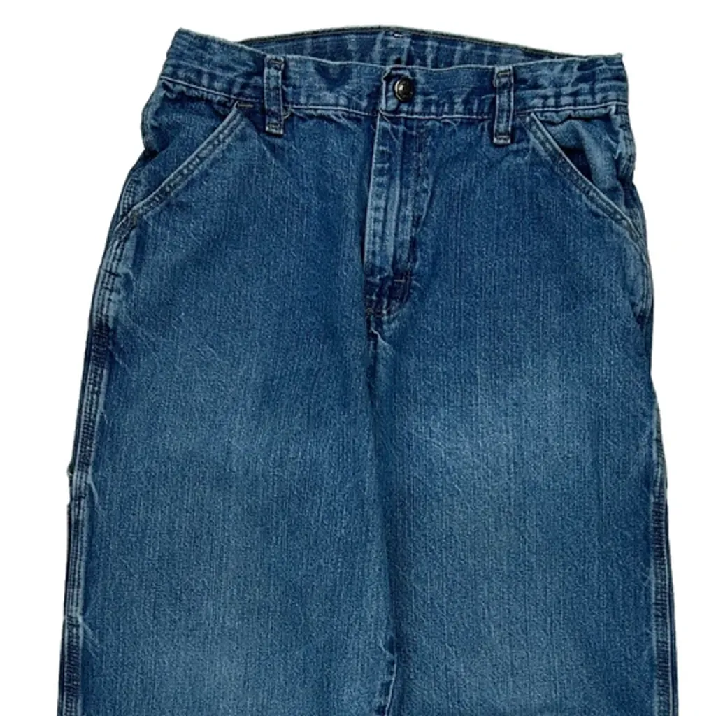 Wrangler Carpenter Jeans - 26W UK 4 Blue Cotton - Image 9