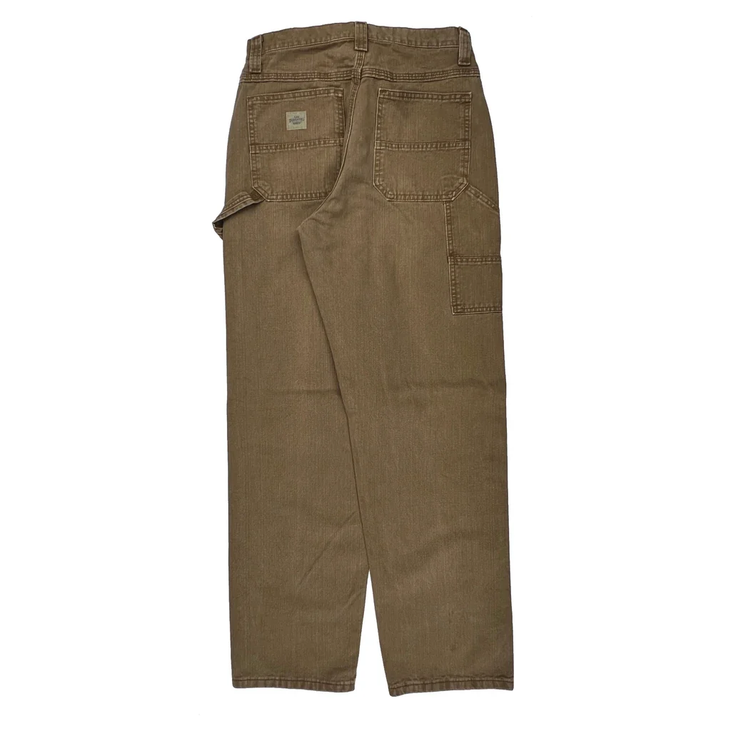 Wrangler Carpenter Pants - 31W 34L Brown Cotton