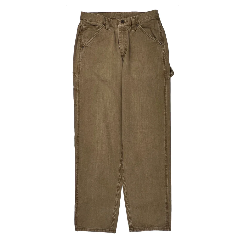 Wrangler Carpenter Pants - 31W 34L Brown Cotton - Image 2