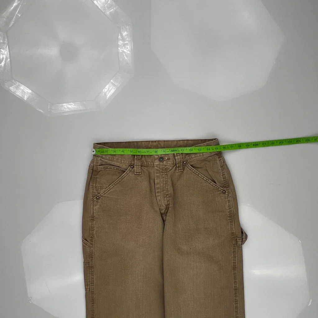 Wrangler Carpenter Pants - 31W 34L Brown Cotton - Image 3