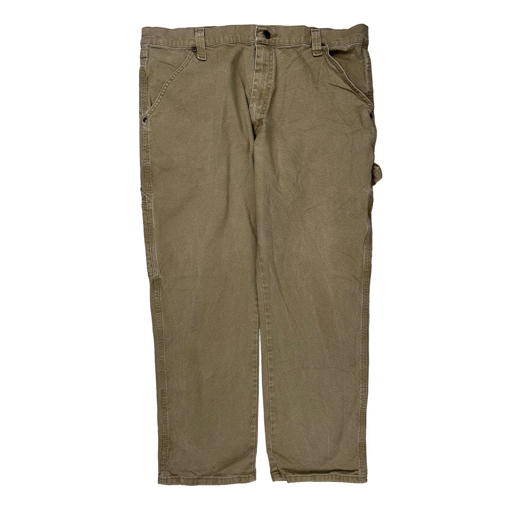 Wrangler Carpenter Pants - 36W 30L Brown Cotton - Image 2